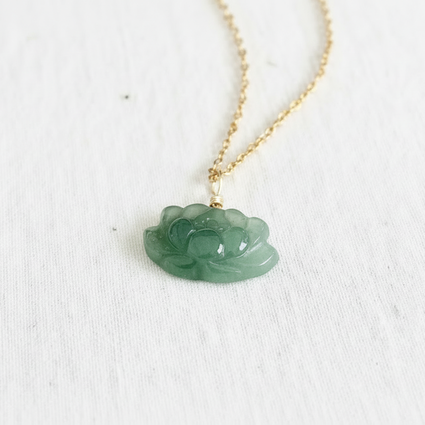Lotus Necklace - Handcrafted Spiritual Jewelry