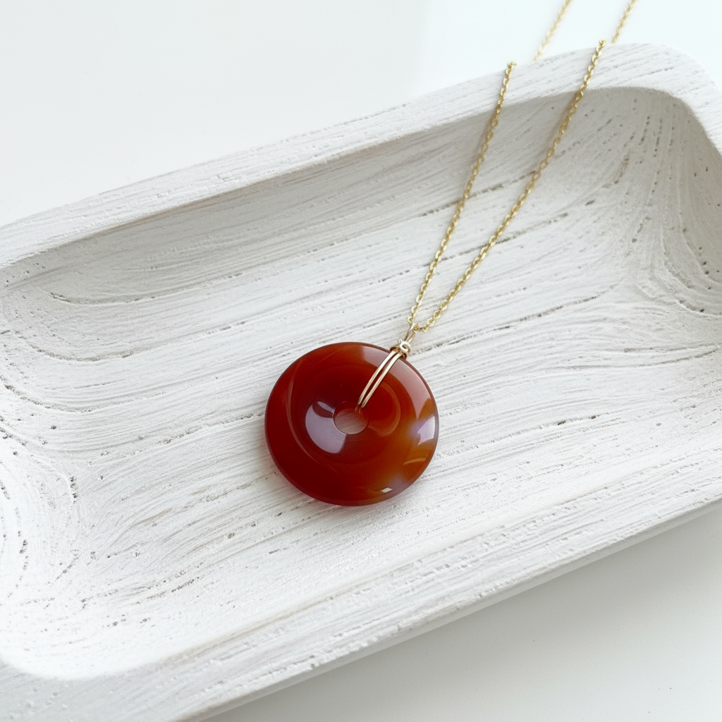 Halo | Carnelian Peace Necklace