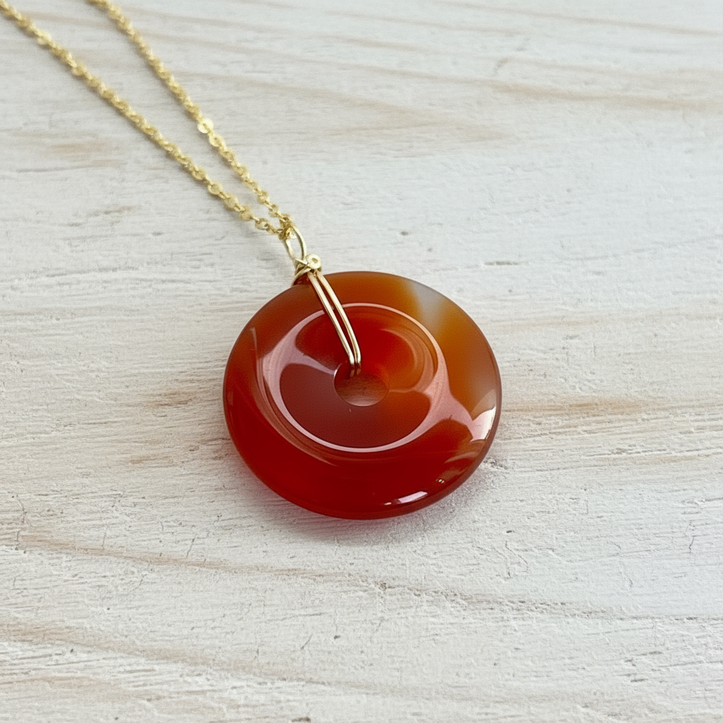 Halo | Carnelian Peace Necklace