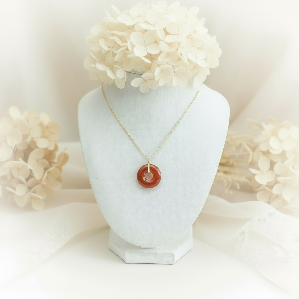 Halo | Carnelian Peace Necklace