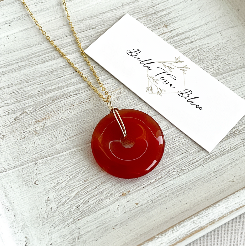Halo | Carnelian Peace Necklace