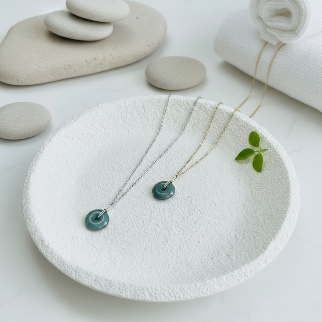 Serenity| Jade Peace Buckle Necklace