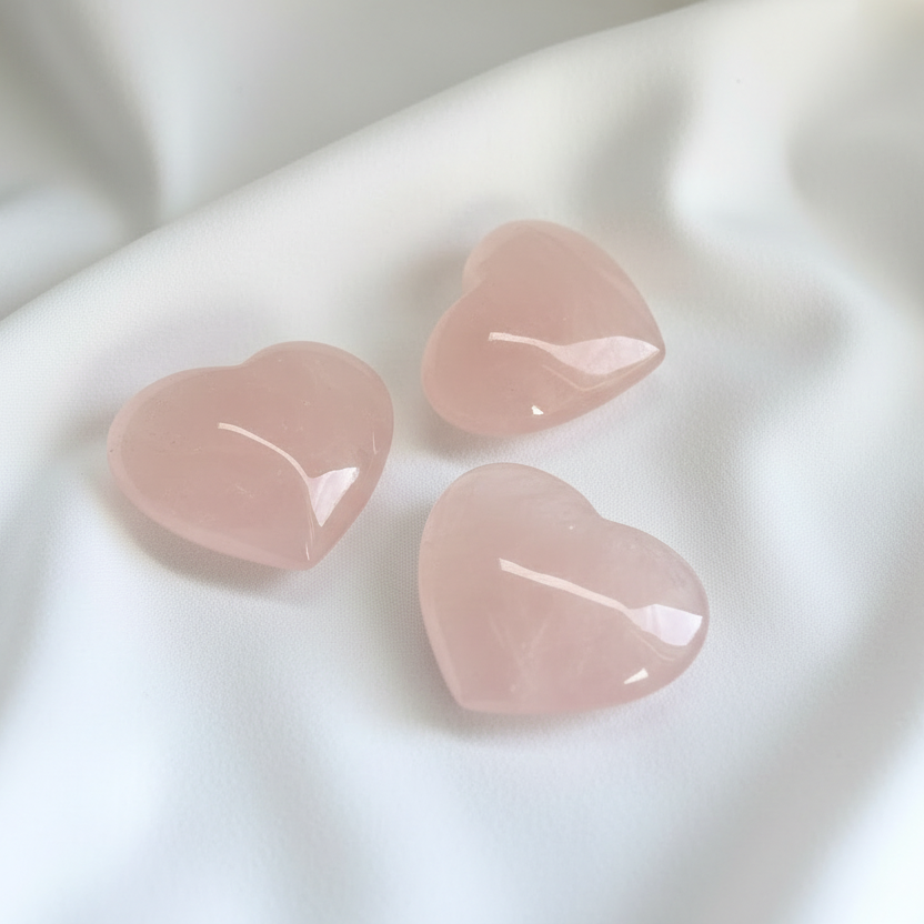 Rose Quartz Hearts