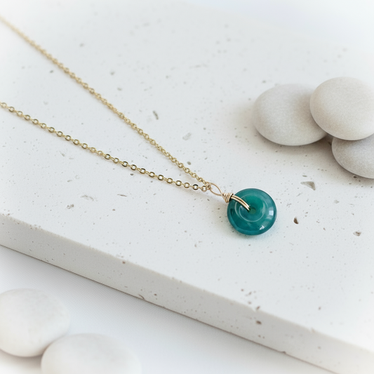 Serenity| Jade Peace Buckle Necklace