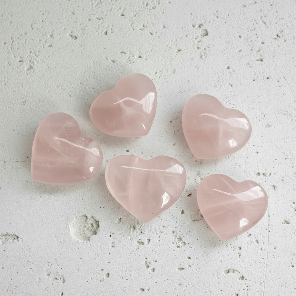 Rose Quartz Hearts