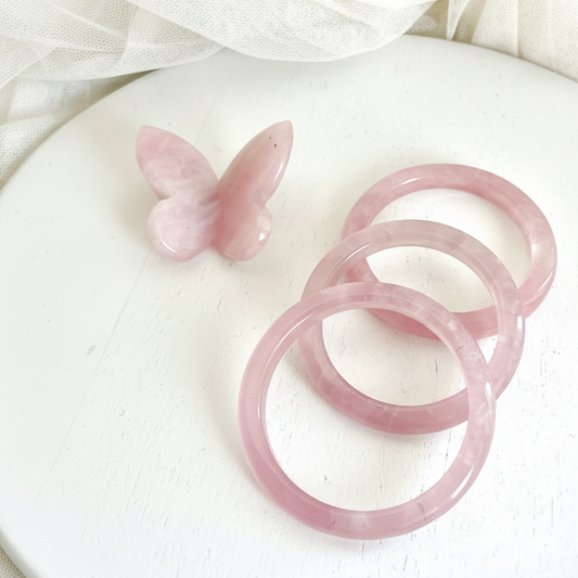 Rose Quartz Bangles