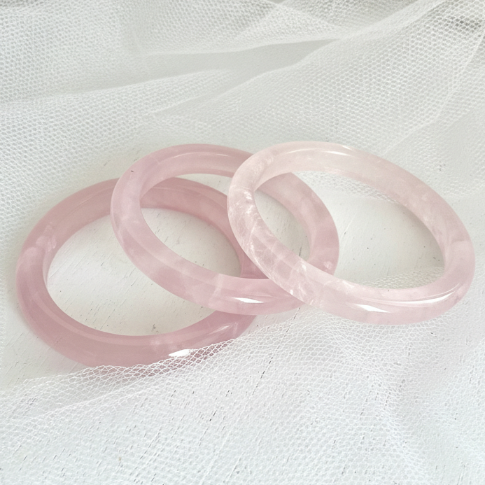 Rose Quartz Bangles
