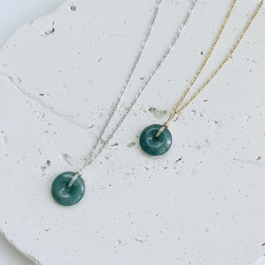 Serenity| Jade Peace Buckle Necklace