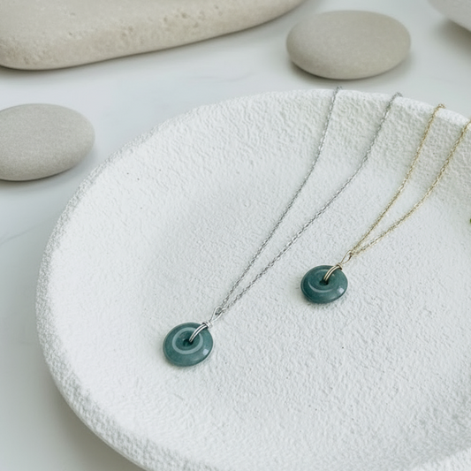 Serenity| Jade Peace Buckle Necklace