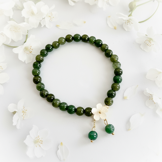 Harmony Bloom | Jade Bracelet