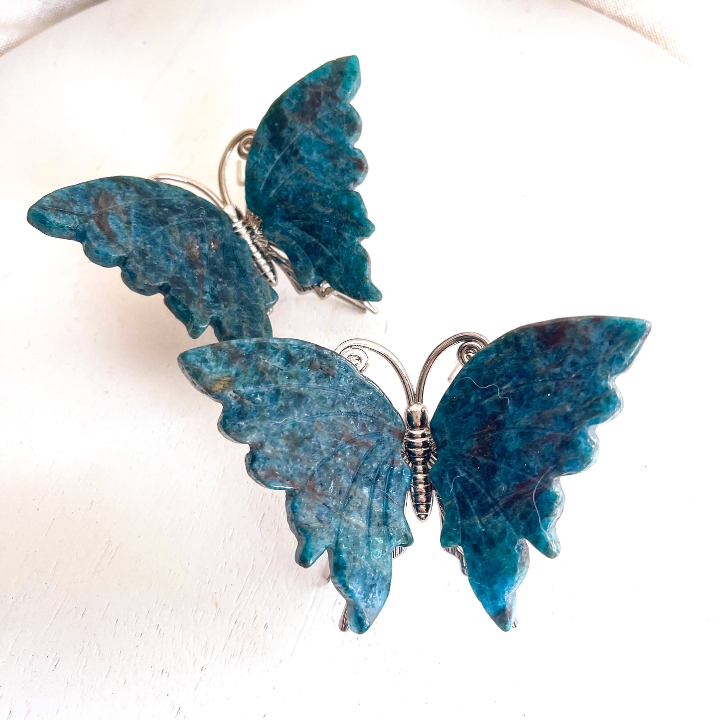 Blue Apatite Butterflies