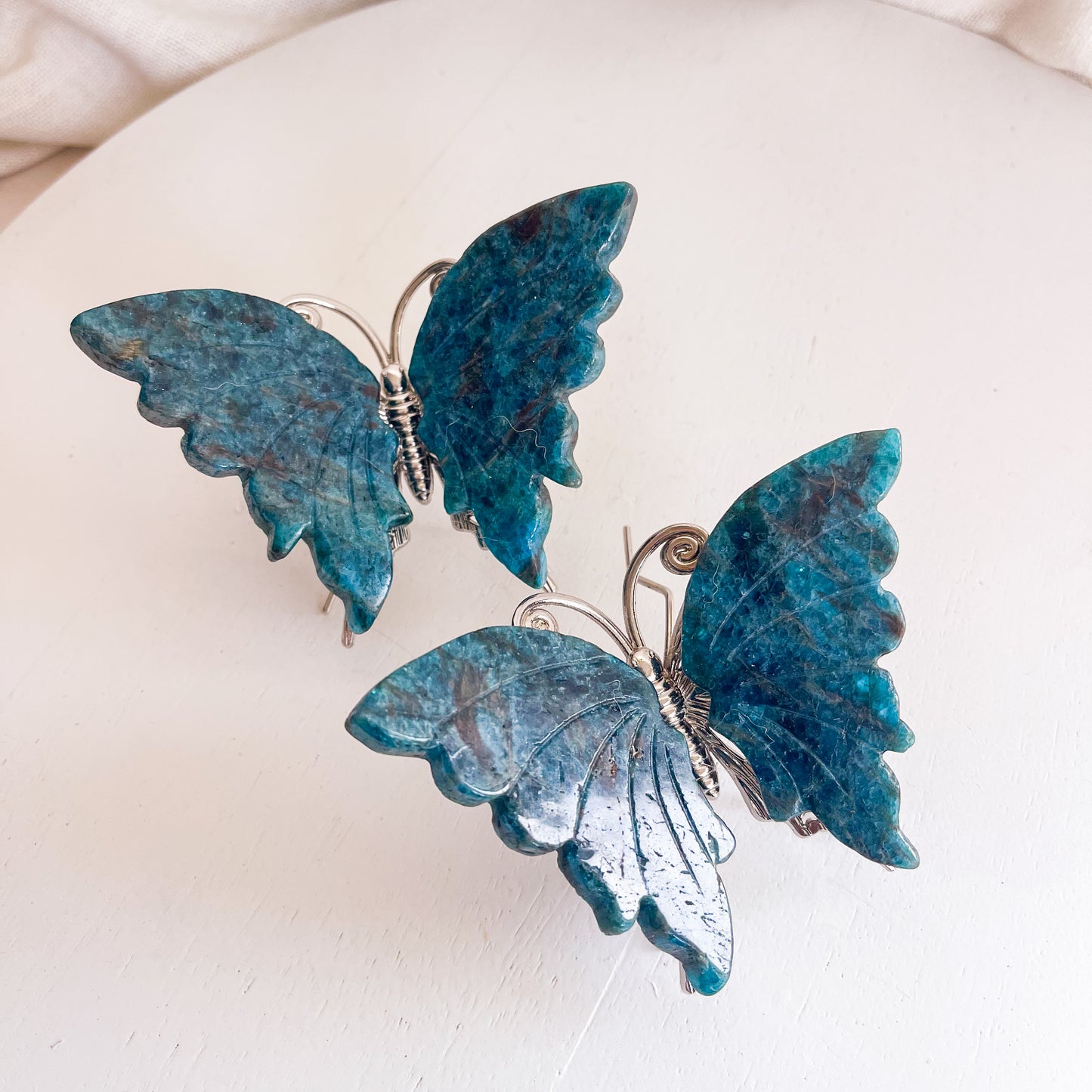 Blue Apatite Butterflies